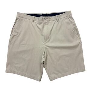 Vineyard Vines Shorts Mens 36 Gray On-The-Go OTG 9” Performance Stretch Golf